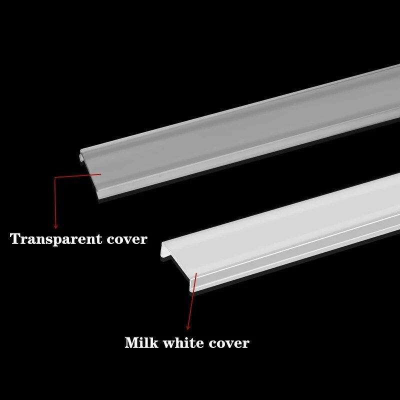 Фотолюминесцентный канал 0,5 м, для 3528 5630 фотолюминесцентной лампы, прозрачная крышка