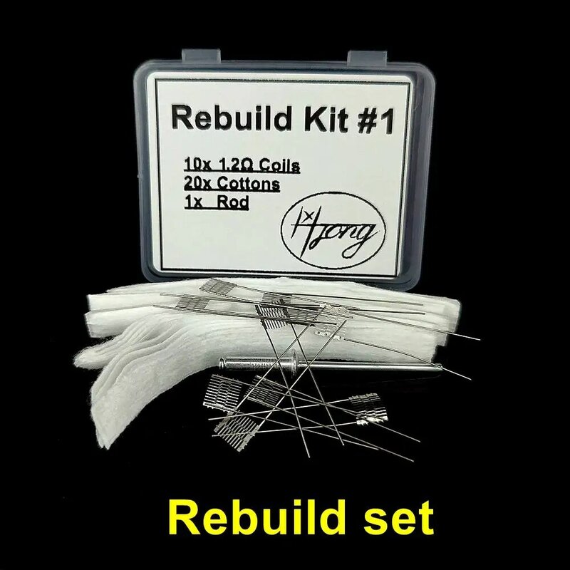 10/5/1 Originele Hong Rebuild Kit Voor Gtx/Caliburn/Oxva/Xlim V2/Xros 1.2 Mesh Weerstand Draad Spiraalkop Diy Reparatie Tool Set