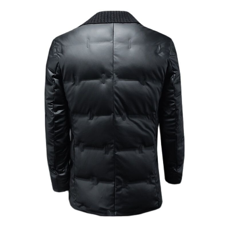 2023 New Arrival Winter 90% White Duck Down Jackets Men,male Warm Thicked Leather Coat, Overcoat