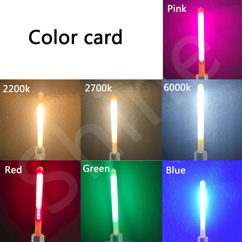 LED Cob Meteor Shower Flowing Water Lamp DC 3V LED Filament Diodes 2200k Blue Red Green Parts Incandescent Light Accessories