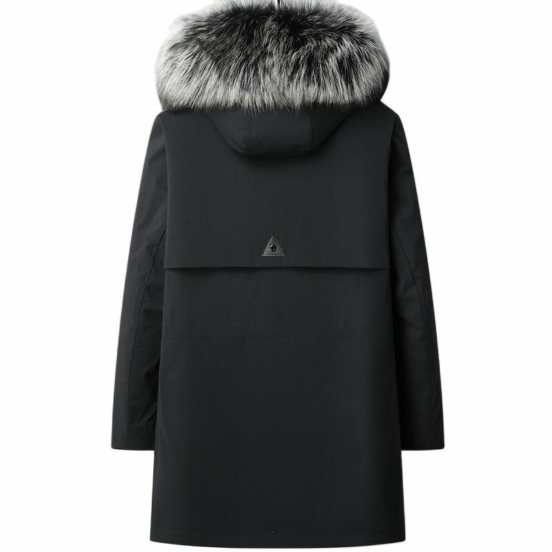 2023 new arrival winter top quality fox fur collar& rabbit fur liner parkas overcoat men.HB9819