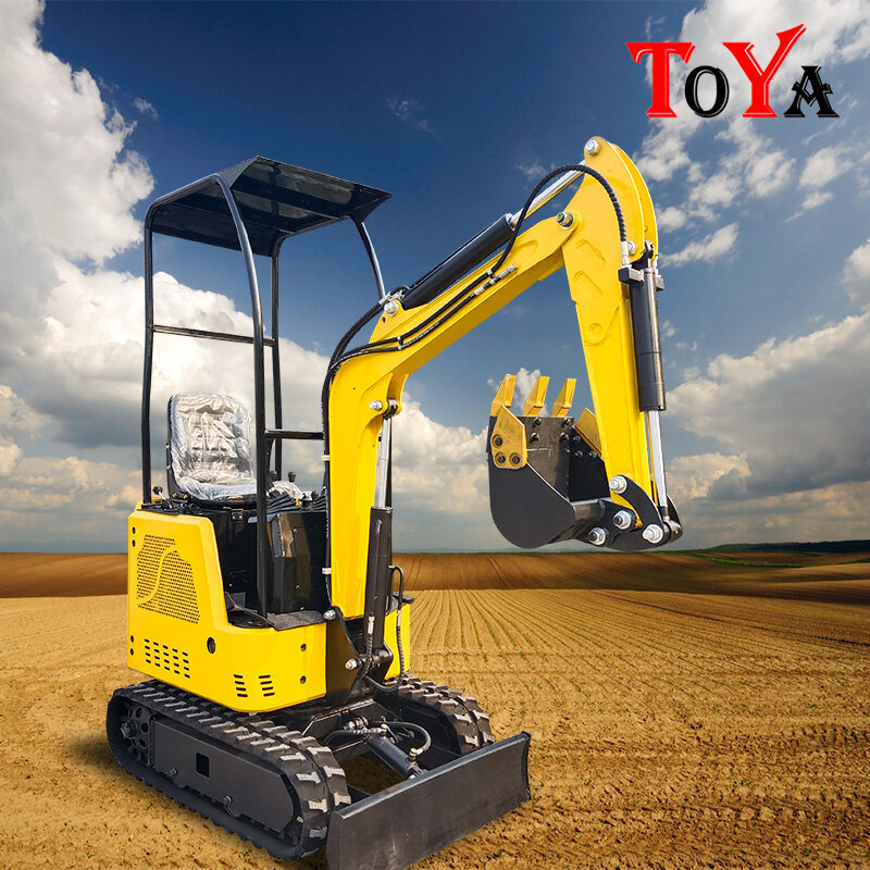 Small excavator orchard agricultural engineering model 12, trenching, soil excavation customized