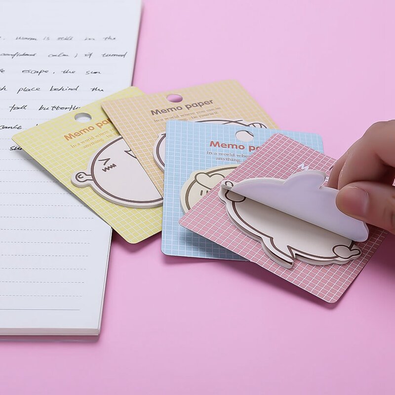 1 pacote coreano kawaii desenhos animados festa notas pegajosas bloco de notas para fazer lista planejador adesivo bloco de notas bonito escritório decoração papelaria
