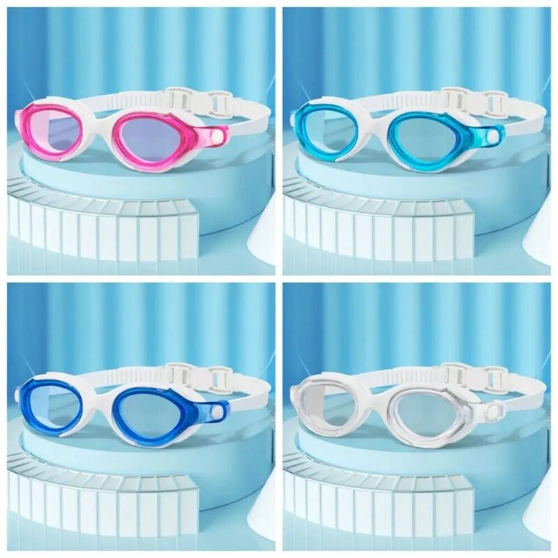 Gafas de natación impermeables, lentes transparentes HD para deportes acuáticos, antivaho, ajustables, para piscina
