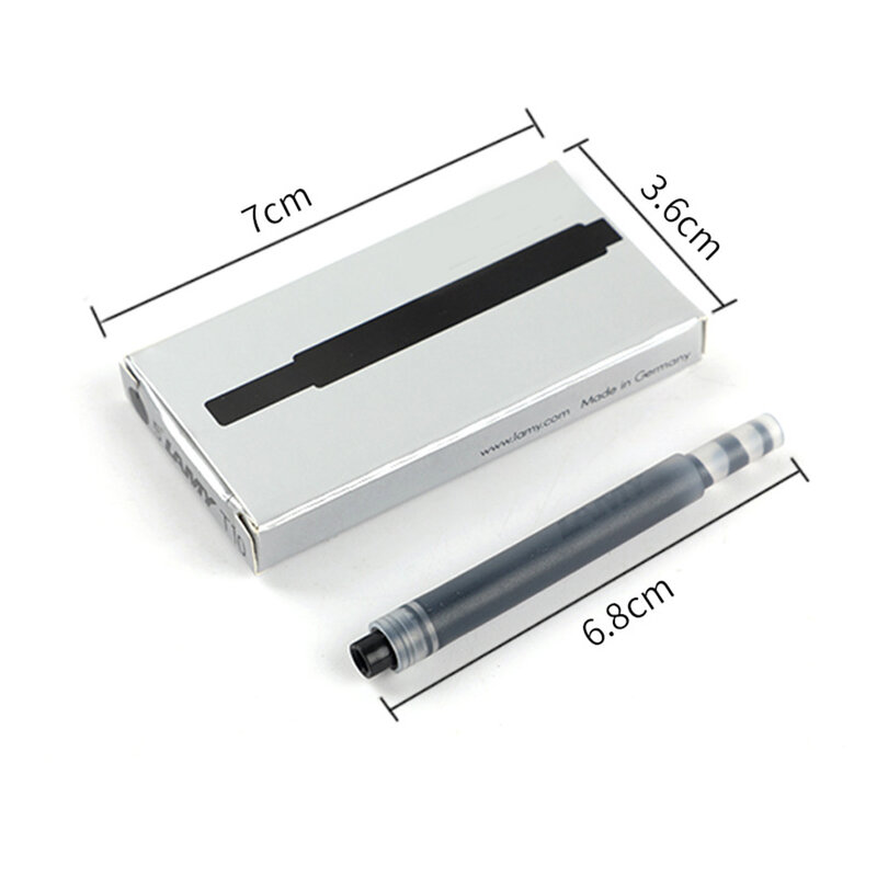 5Pcs T10 Inkt Cartridge Vulpen Inktpatronen Pen Refill Voor Lamy Zwart Blauw Rood Briefpapier Kantoor Schoolbenodigdheden schrijven