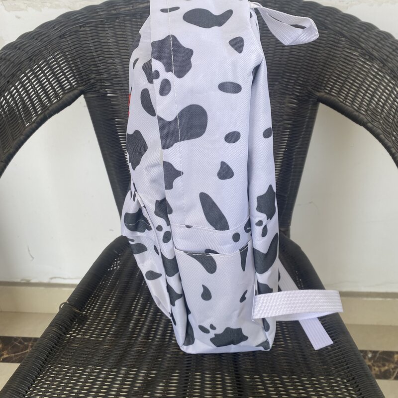 Plecak krowy o dużej pojemności, spersonalizowany plecak Oxford z materiału, plecak studencki z haftowaną nazwą, plecak podróżny na wypoczynek