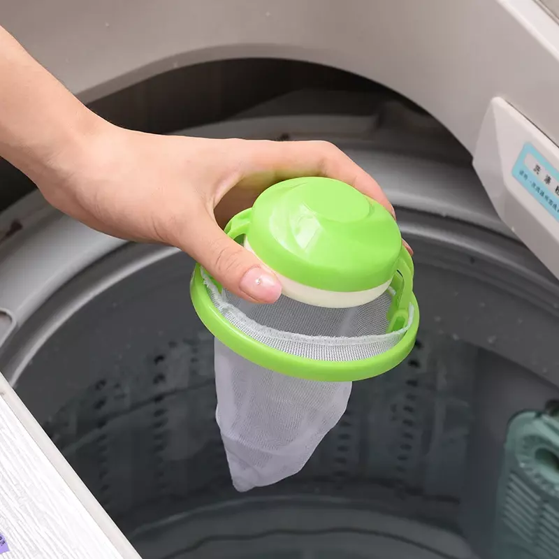 Sacchetto di pulizia dei vestiti del filtro della lavatrice della palla della lavanderia collettore portatile della fibra sporca della maglia del raccoglitore di depilazione