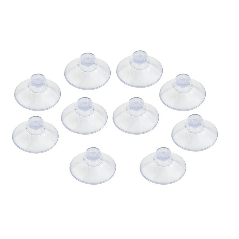 10 Pcs Suction Hooks Clear Mushroom Head Clear Suction Cups Thumb Nut Strong Vacuum Suckers Storage Of Kitchen Daily Necessities