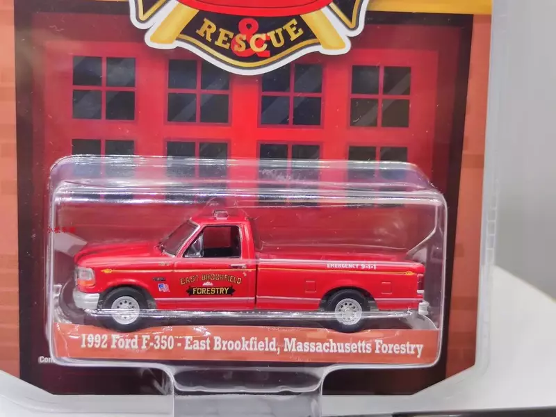 1:64 1992 Ford F-350 -East Brookfield Massachusetts Forestry Diecast Metal Alloy Model Car Toys For Gift Collection W1266