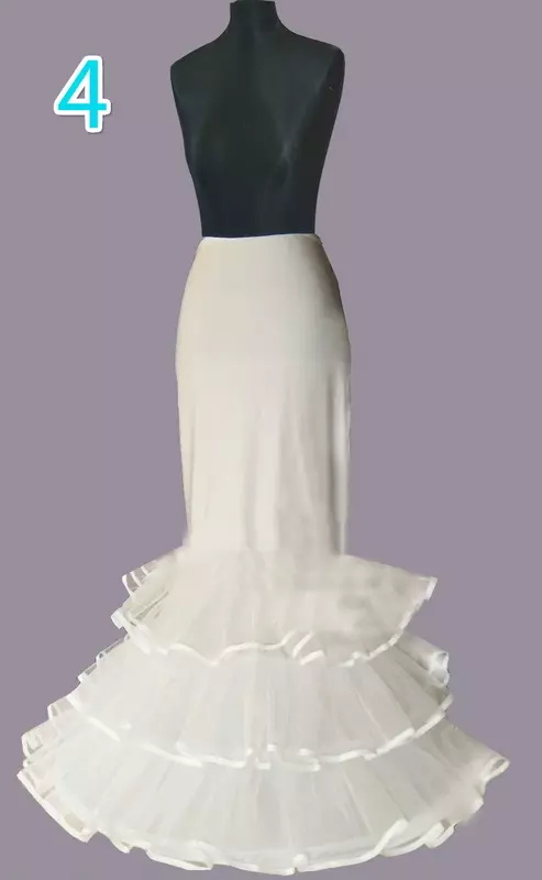 Ślubna suknia ślubna PROM halka obręcze podkoszulek krynolina regularna talia