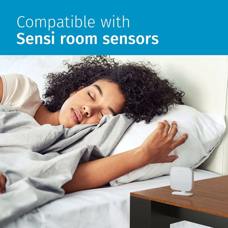 Termostat pintar Sensi Touch 2 dengan tampilan warna layar sentuh, dapat diprogram, Wi-Fi, Data privasi, aplikasi seluler, mudah DIY, bekerja
