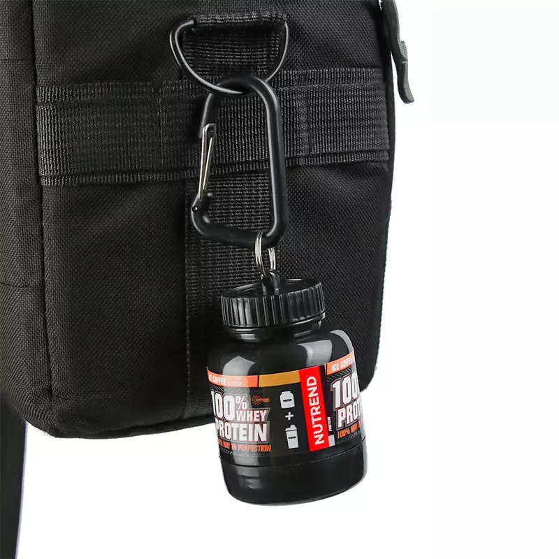 Bouteille de poudre de protéines Portable avec porte-clé, entonnoir de santé, boîte à médicaments, petite tasse d'eau, conteneur de camping en plein air
