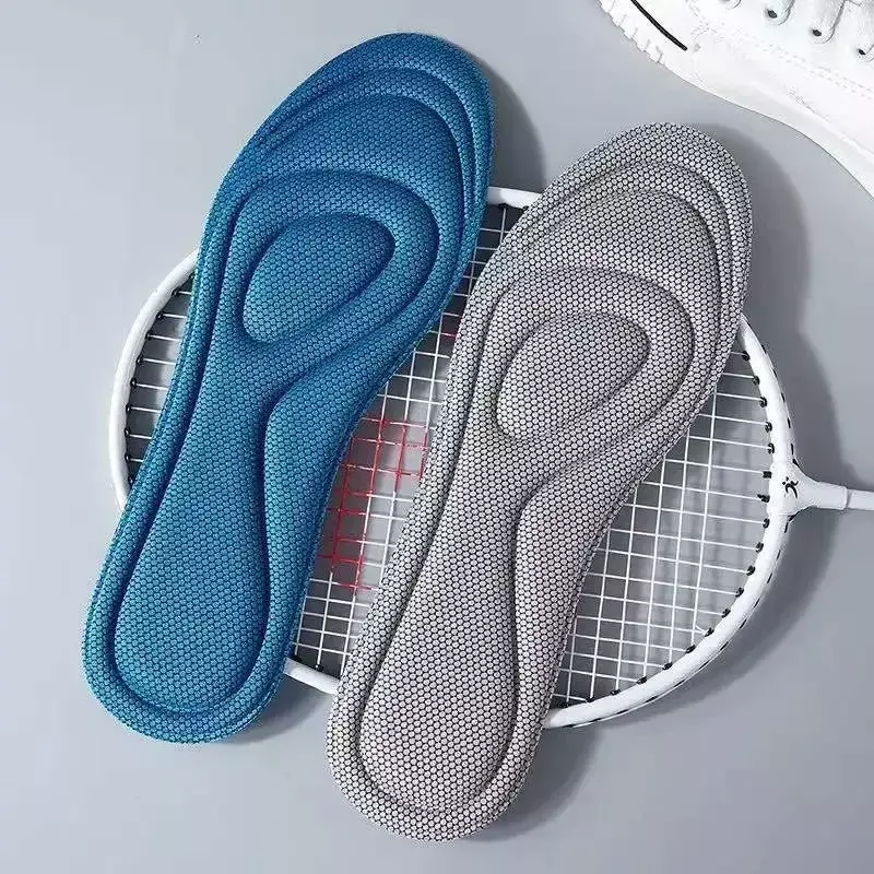 Nano Memory Foam Orthopedic Insoles for Shoes Antibacterial Deodorization Sweat Absorption Insert Sport Shoes Running Pads