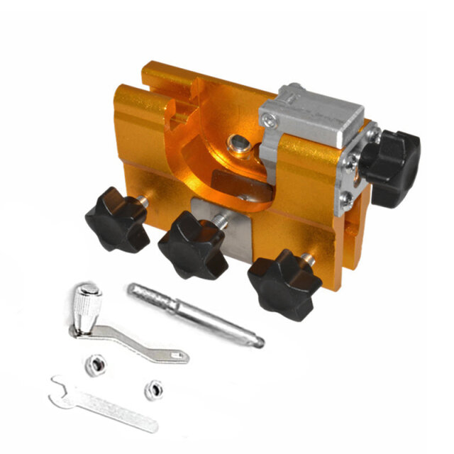 Apontador de motosserra portátil mão manivela motosserra corrente afiar gabarito ferramenta para todos os tipos de serras de corrente