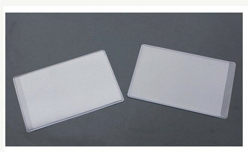 Protège-cartes de crédit transparents en plastique souple, anti-poussière, étanches, 96x60mm, 10 pièces