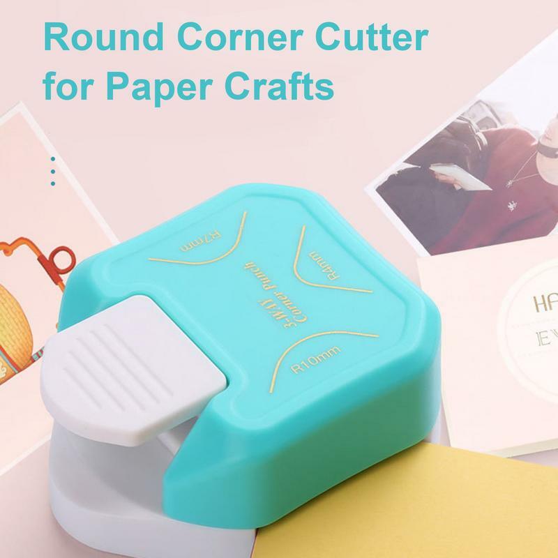 Corner Rounder Adequado para Artesanato de Papel, Laminador, Projetos DIY, Card Making, 3 em 1, 4mm, 7mm, 10mm, 3 Way Corner Cutter