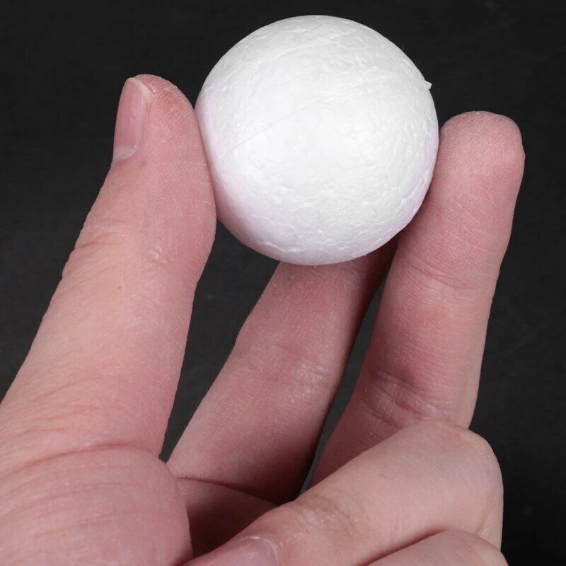 ลูกบอลโฟมงานฝีมือแพ็ค130ขนาดรวม1-4นิ้วลูกกลมเรียบโพลีสไตรีนลูกบอลโฟมสำหรับงานศิลปะและงานฝีมือ
