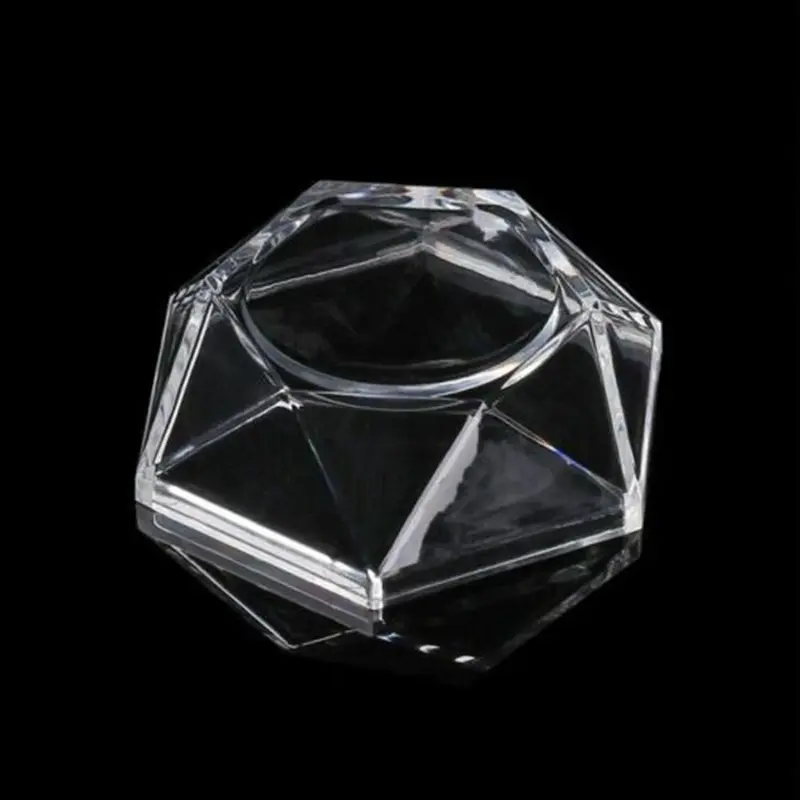 Base de exibição bola de cristal acrílico transparente, decoração Stand, 4.6x2cm, 6x3cm,7.5x4cm, 1pc
