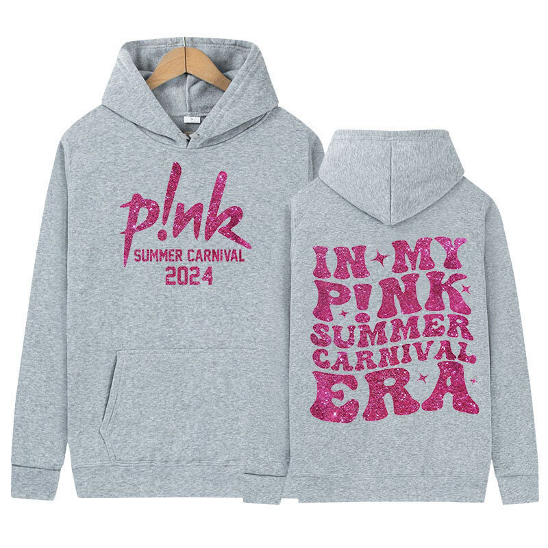 P!nk-Hoodie Tour de grandes dimensões para homens e mulheres, cantora rosa, roupas de carnaval de verão, moletom com capuz vintage Y2k, alta qualidade, 2021