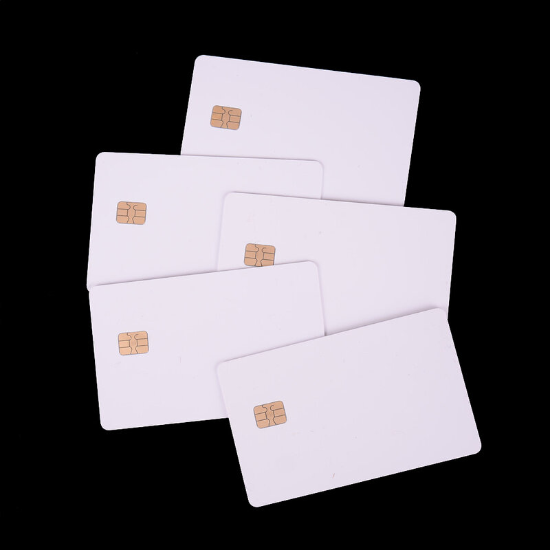 흰색 접촉 Sle4428 칩 스마트 IC 블랭크 PVC 카드, SLE4442 칩 블랭크 스마트 카드 접촉 IC 카드 안전 핫, 5 개