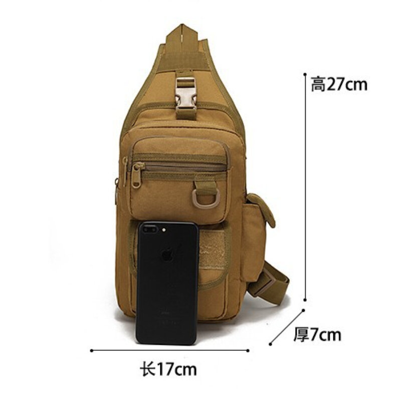 Taktyka Chikage osobowości Camo torba na klatkę piersiową sportów outdoorowych Unisex torba na klatkę piersiową dużą pojemność wędkarstwo polowanie wodoodporne torby
