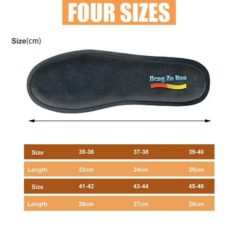 Foot Warmer Insoles USB Heated Shoe Inserts For Winter Shoe Inner Soles With Uniform Heat Distribution For Running Walking