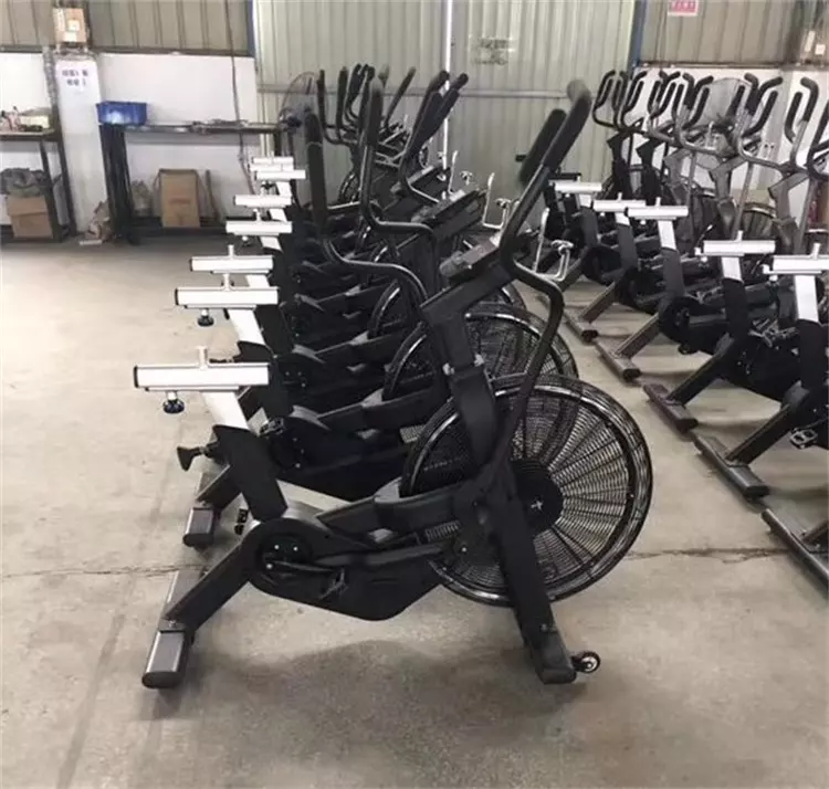 A bicicleta do exercício da resistência do ar com personalização da cor, uso comercial, equipamento da aptidão, fábrica vende diretamente