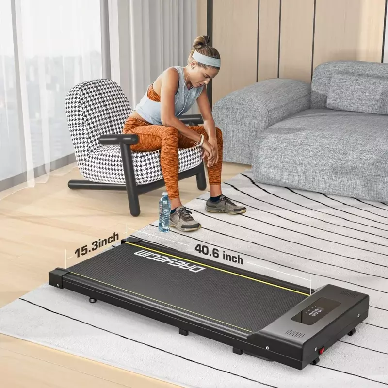 Esteira de caminhada portátil com controle remoto, máquina de jogging doméstica, 2 em 1, frete grátis, display LED