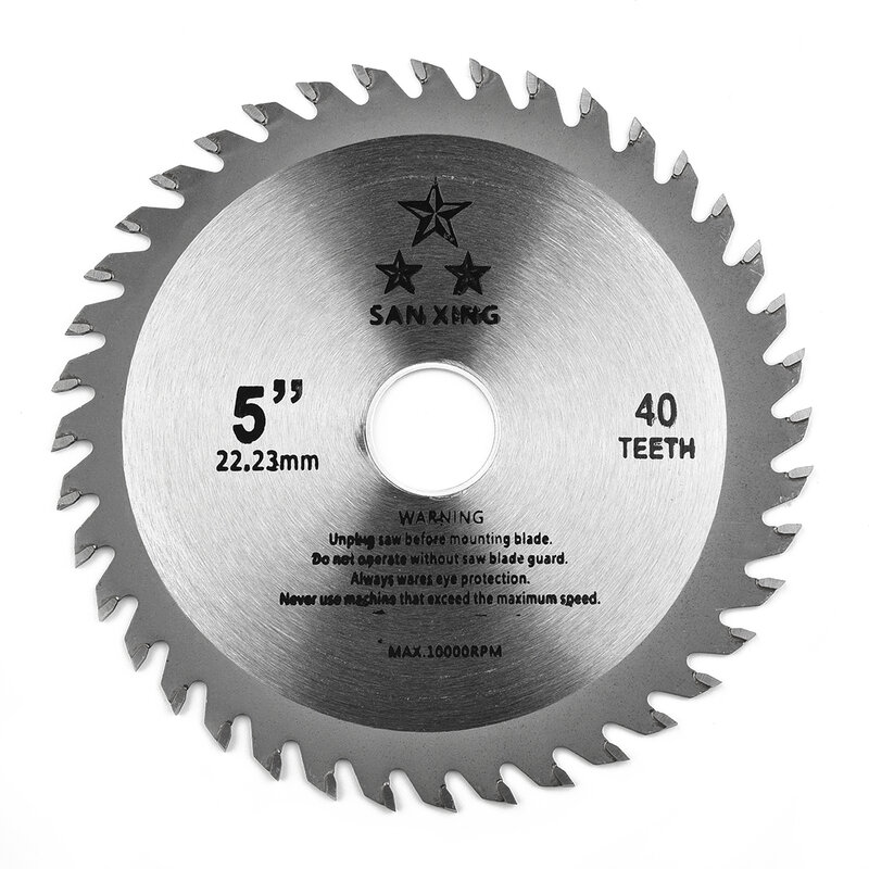 Circle Saw Blade para Wood Cutter, Table Cutting Disc, 40 Dentes, Carbide Tipped, Oscilating Tool Accessories, 5"