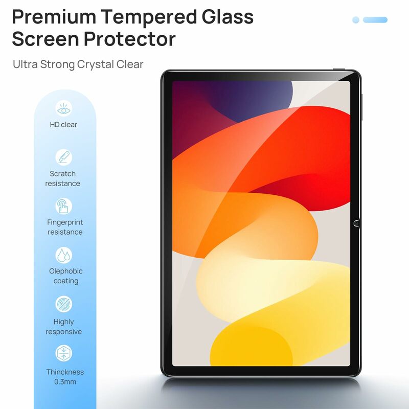 High Quality Tempered Film for Redmi Pad SE 11 inch 2023 Screen Protector with Camera Protective Glass 9H hardness Anti-scratch