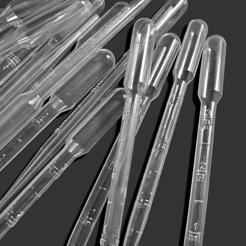 100 buah/kantong 3ml pipet Transfer plastik transparan pipet sekali pakai aman penitis mata peralatan laboratorium polietilen