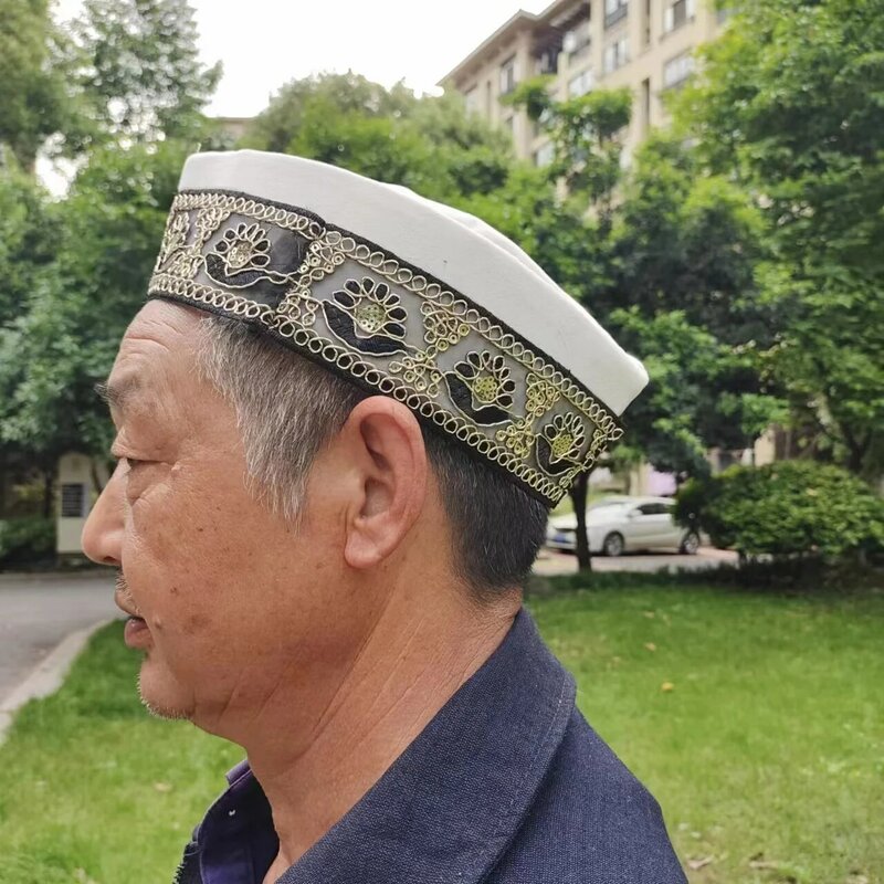 Мусульманская Мужская кепка с лодкой Малазийская Кепка с бесплатной доставкой молитвенная Кепка Kufi мусульманская шляпа хиджаб Саудовская Аравия тюрбан головные повязки Новая мода 2023