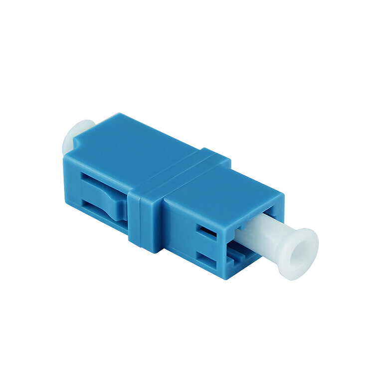 Simplex LC/UPC coupler serat optik, adaptor serat optik sambungan, konektor flens serat optik outlet persegi kecil