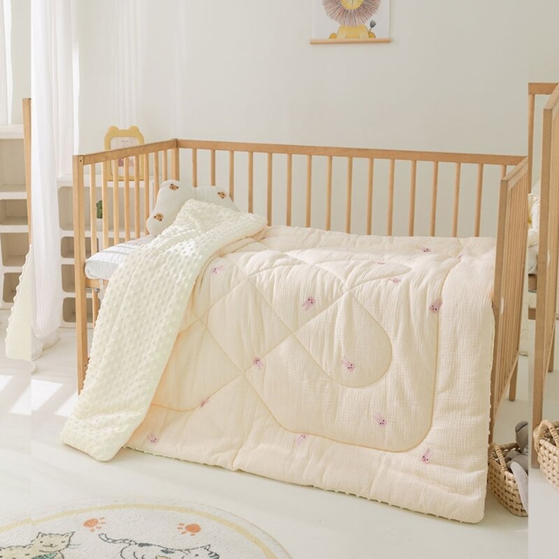 3-слойное детское одеяло, утолщенное теплое одеяло для новорожденных с точечной спинкой, Прямая доставка