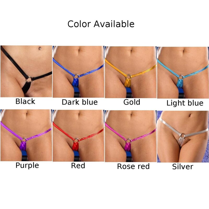 Seksowne stringi damskie sznurek błyszczące niskie spodnie w kształcie plecy Bikini w kształcie stringów zmysłowe majtki bielizna erotyczna bielizna majtki