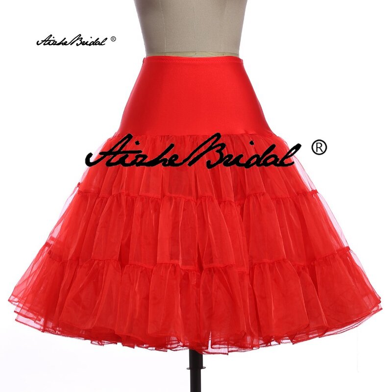 Libero 50s Cosplay Petticoat Rockabilly Dress Crinoline per la Donna Da Sposa Da Sposa Underskirt Rockabilly Tutu