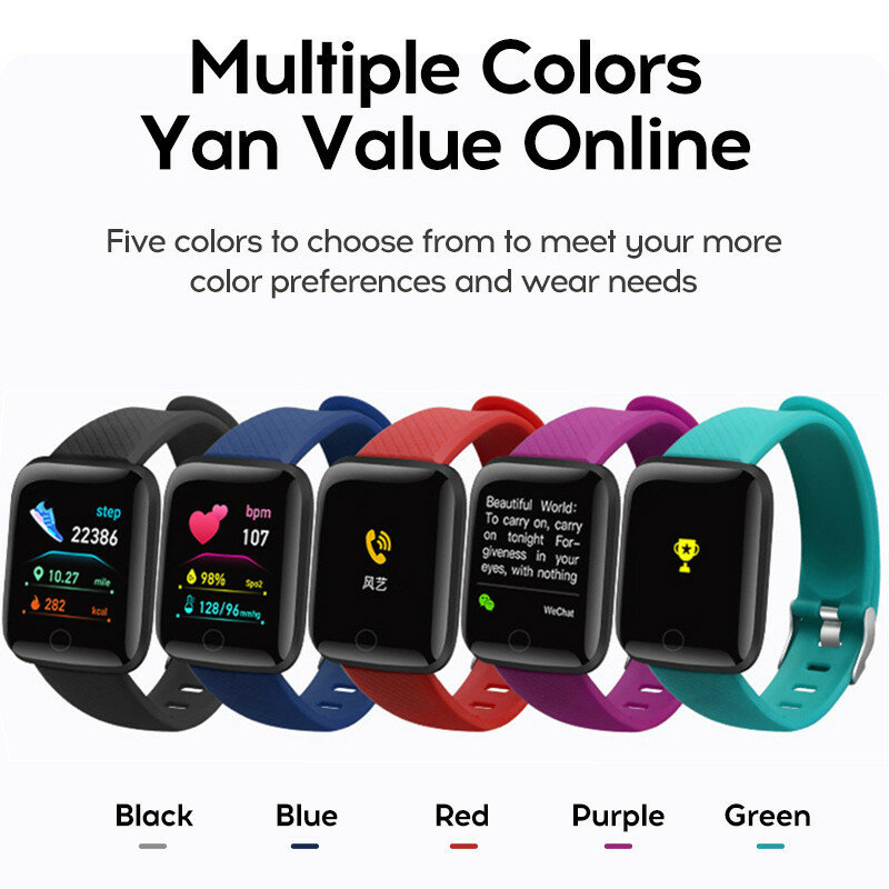 Kinder Smart Uhr Für Frauen Bluetooth-kompatibel Männer Android Blutdruck Herz Rate Monitor Ip67 Wasserdichte Sport Armband Ios