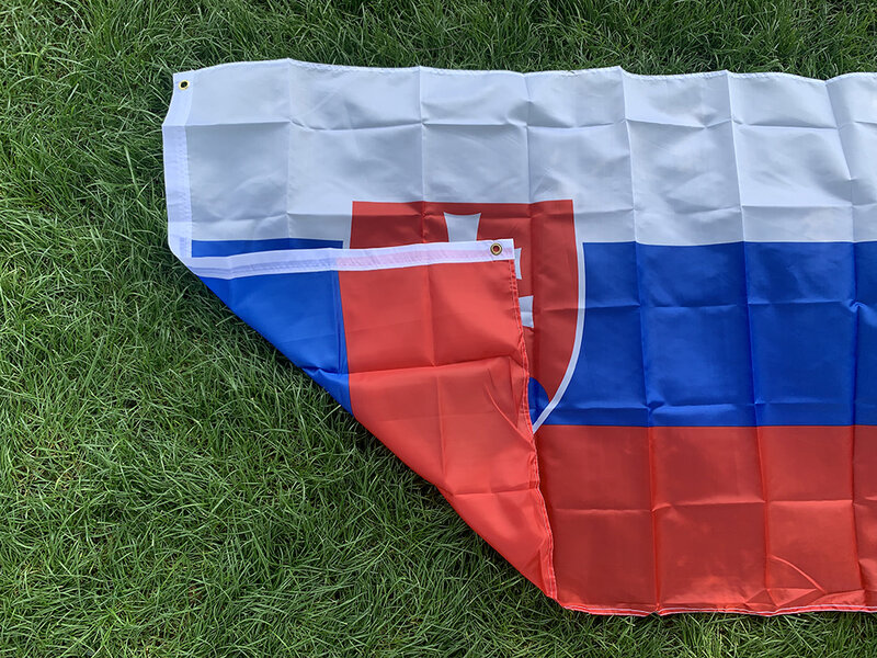 Skyflag Slowakije Vlag 90*150Cm Svk Sk Slovenska Slowakije Slowaakse Vlag Banner Eu 3 * 5ft Polyester Hangende Vlag