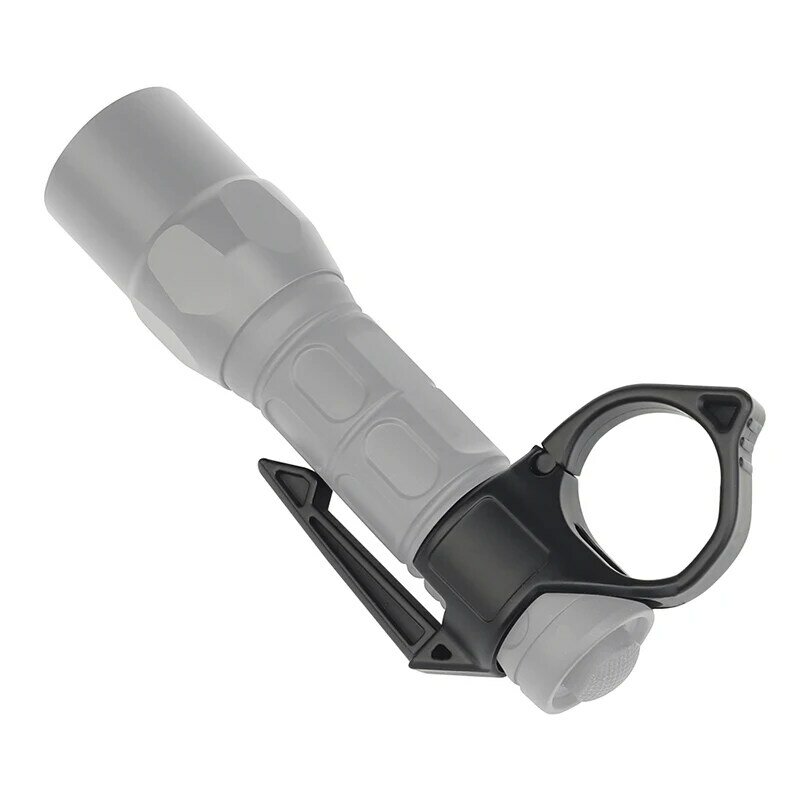 Anillo de dedo multifunción para bicicleta al aire libre, soporte para linternas, interruptor táctico, Clip de bolsillo Compatible