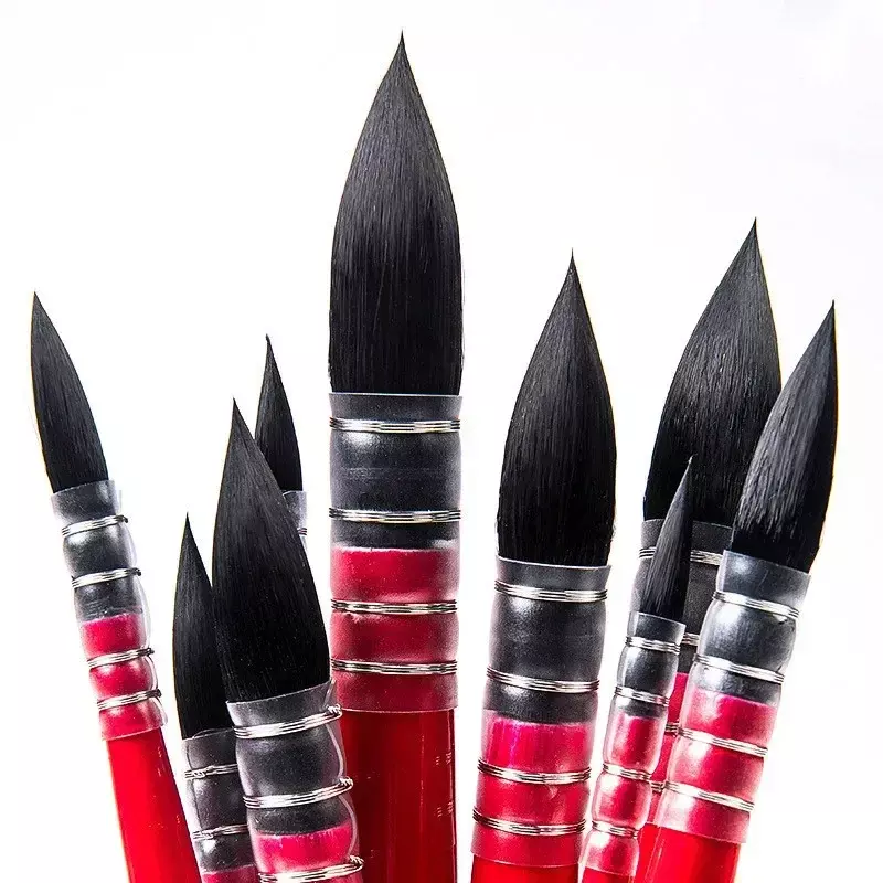 リスヘアペイントブラシチップペン、水彩アート、プロの学生用品、1個