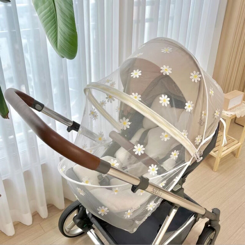 NEW Summer Mosquito Net Baby Stroller Pushchair Mosquito Insect Net Safe Infants Protection Mesh Stroller Accessories