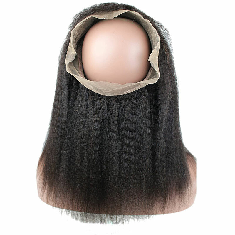 Курчавые прямые 360 кружевные фронтальные только курчавые прямые человеческие волосы Newmi 360 кружевные застежки для женщин предварительно выщипанные натуральные волосы