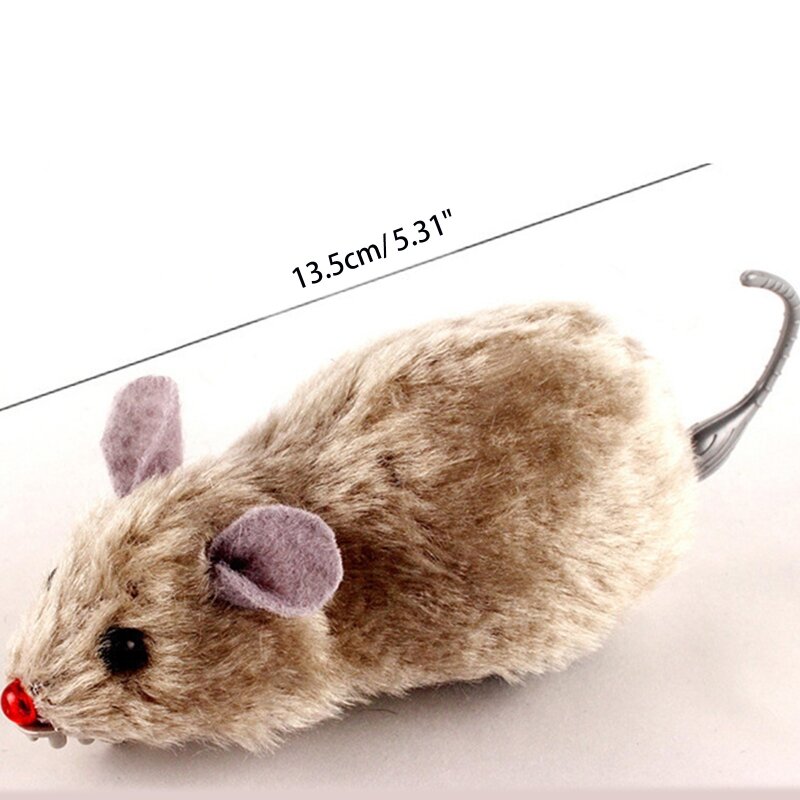 Wind Up Mouse dall'aspetto realistico Scherzo Mouse Bomboniere