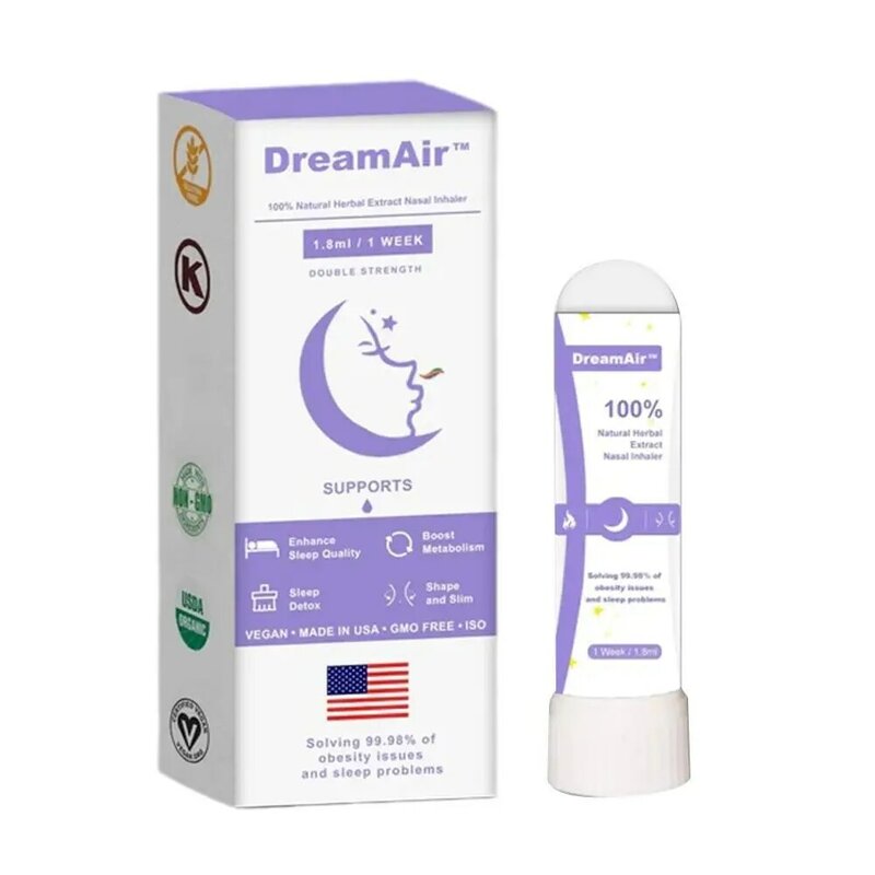 1 buah Dreamair tidur Inhaler hidung untuk tubuh membentuk alami penurunan berat badan Detox & Tubuh membentuk penghapusan Edema