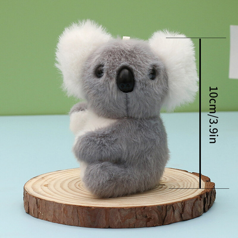 Cute Kola Keychain Keyring Plush Toy Koala Bear Bag Pendant Fashion Key Chain Women Kids Keyring Gift