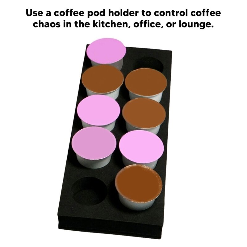 CPDD Platzsparendes Kaffee-Aufbewahrungsregal, Kaffeehalter, Kaffee-Aufbewahrungstablett, Kaffeepadhalter, für Kaffee