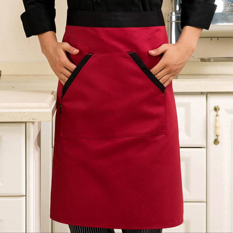 Kitchen Male Chef Half Length Apron Hotel Woman Cook Cooking Aprons Western Restaurant Bakery Cafe Bar Waiter Work Pinafore