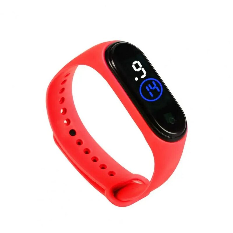 Neue Elektronische Uhr Leucht Touch Screen 50m Wasserdicht LED Sport Armbanduhr Armband für Kinder