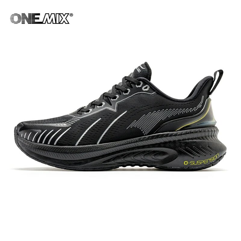 Onemix-Zapatillas deportivas de suela gruesa para correr, zapatos de entrenamiento resistentes al desgaste, con absorción de golpes, para gimnasio, 2022