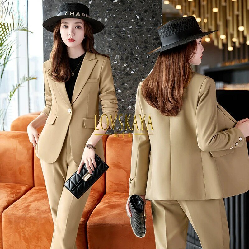 New product slimming and wearing with a lapel collar one button work suit business suit fashionable suit women's clothing